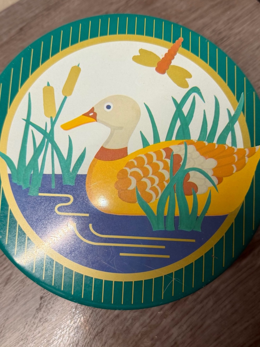 Vintage Mallard Duck Tin